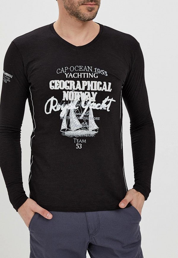 

Лонгслив Geographical Norway, Черный