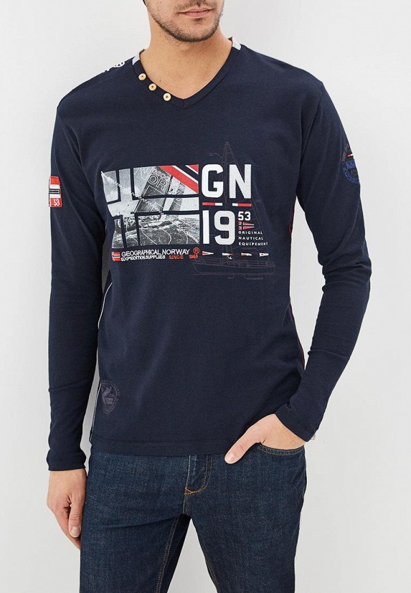 

Лонгслив Geographical Norway, Синий