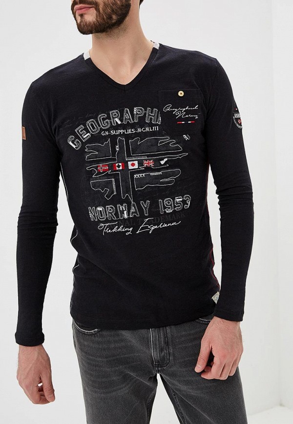 

Лонгслив Geographical Norway, Черный