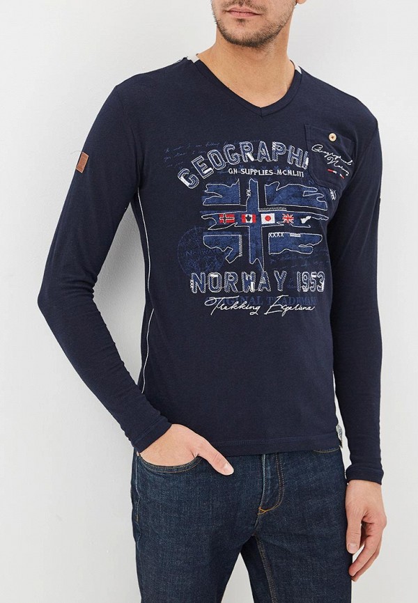 

Лонгслив Geographical Norway, Синий