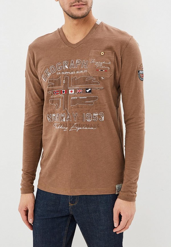 

Лонгслив Geographical Norway, Коричневый