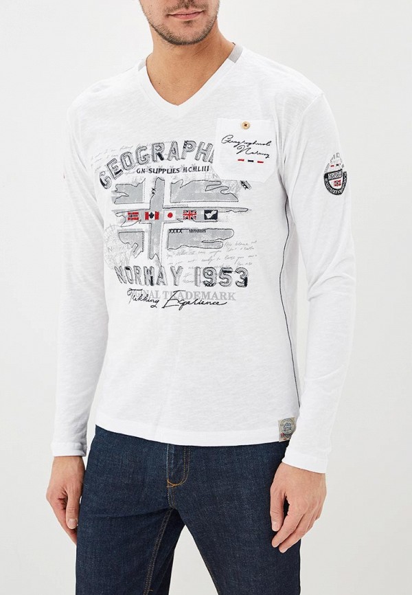 

Лонгслив Geographical Norway, Белый