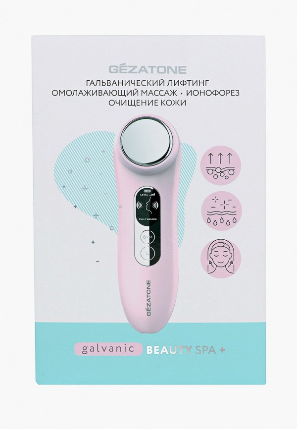 

Массажер для лица Gezatone, Розовый, M776 Galvanic Beauty SPA Plus Прибор косметический многофункц