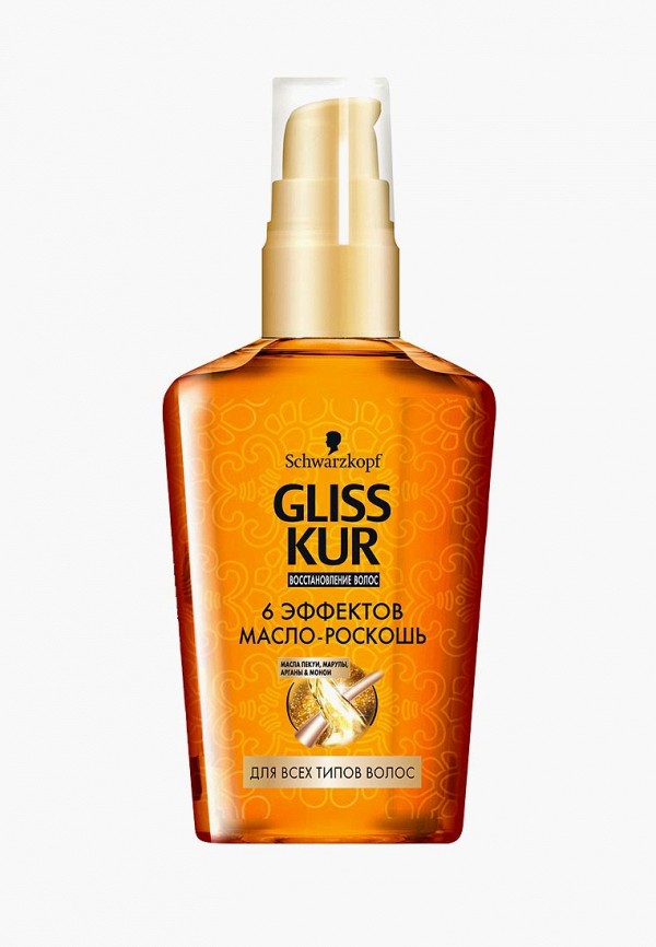 

Масло для волос Gliss Kur, Масло-Роскошь 6 Эффектов, 75 мл, Прозрачный