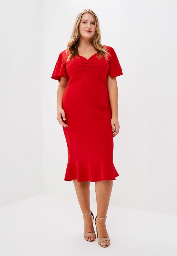 

Платье Goddiva Size Plus, Красный