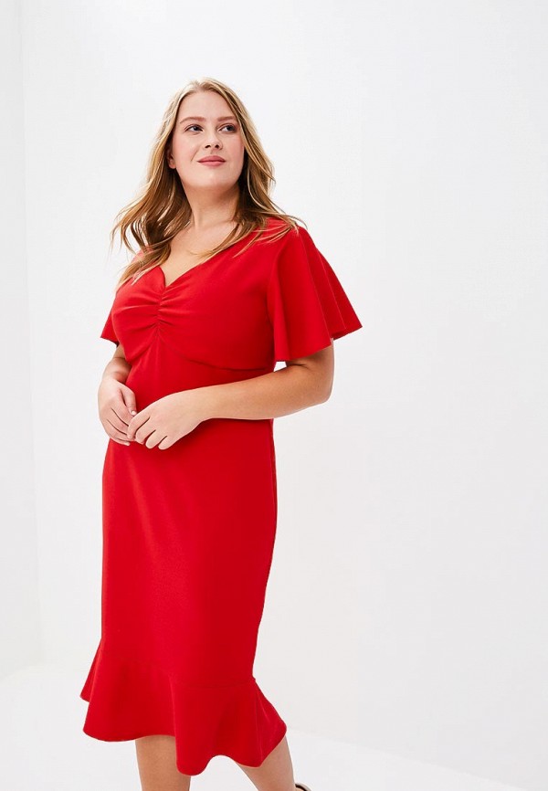 

Платье Goddiva Size Plus, Красный, Goddiva Size Plus GO015EWAVBH3