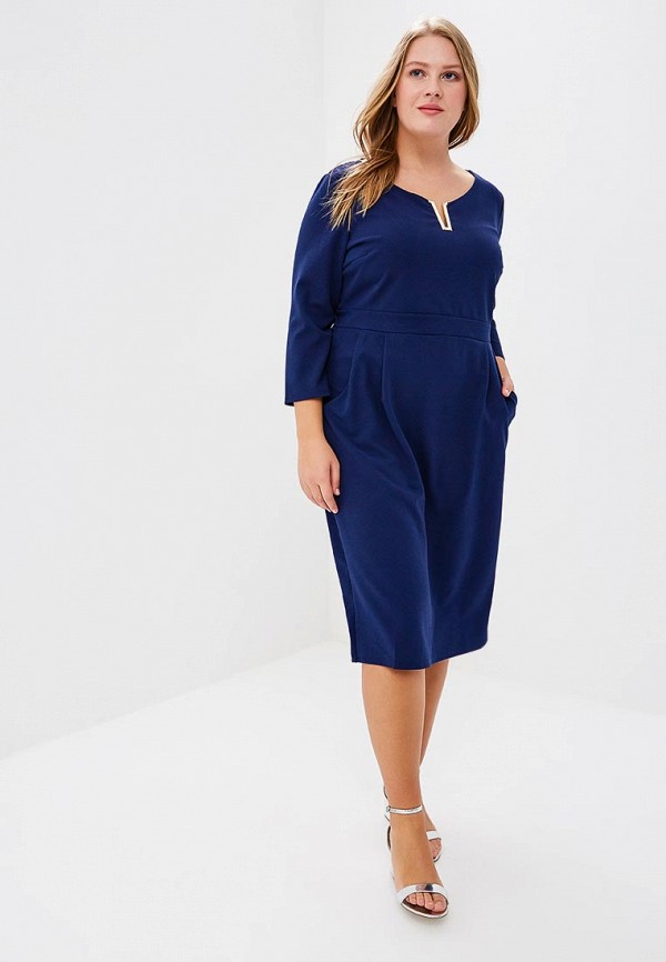 

Платье Goddiva Size Plus, Синий