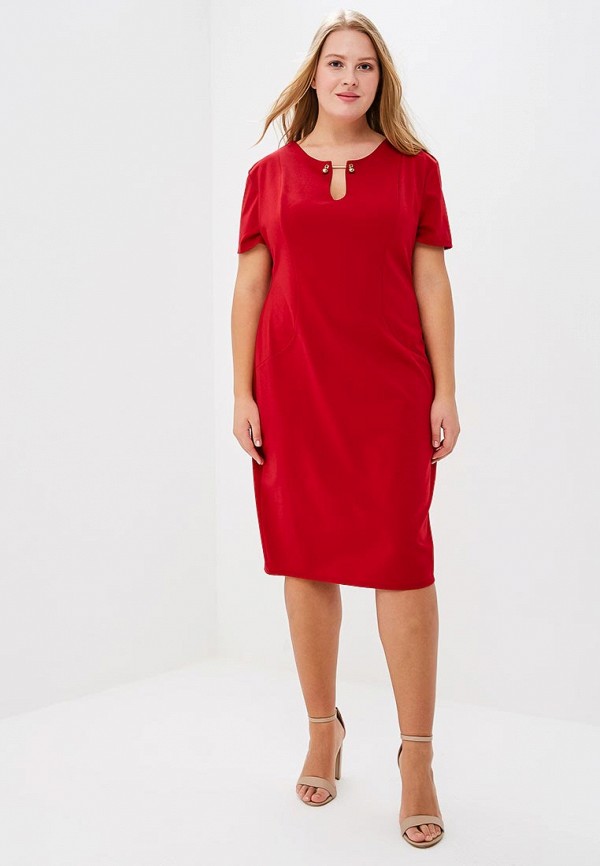 

Платье Goddiva Size Plus, Бордовый