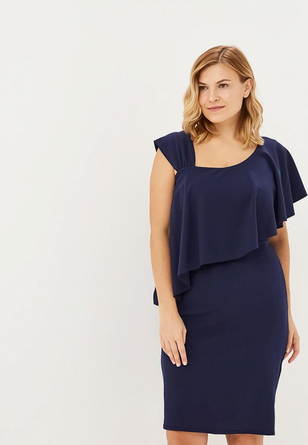 

Платье Goddiva Size Plus, Синий