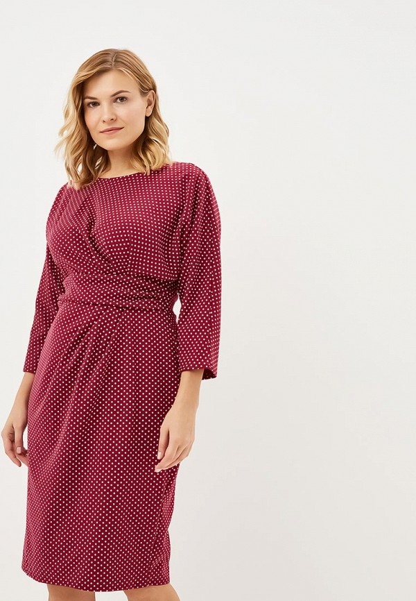 

Платье Goddiva Size Plus, Бордовый
