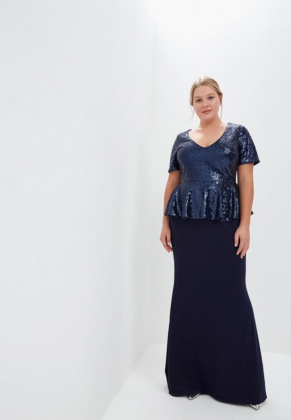 

Платье Goddiva Size Plus; Goddiva Size Plus GO015EWCSIM0, Синий
