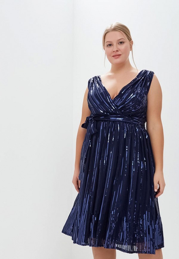 

Платье Goddiva Size Plus, Goddiva Size Plus GO015EWCSIM4, Синий
