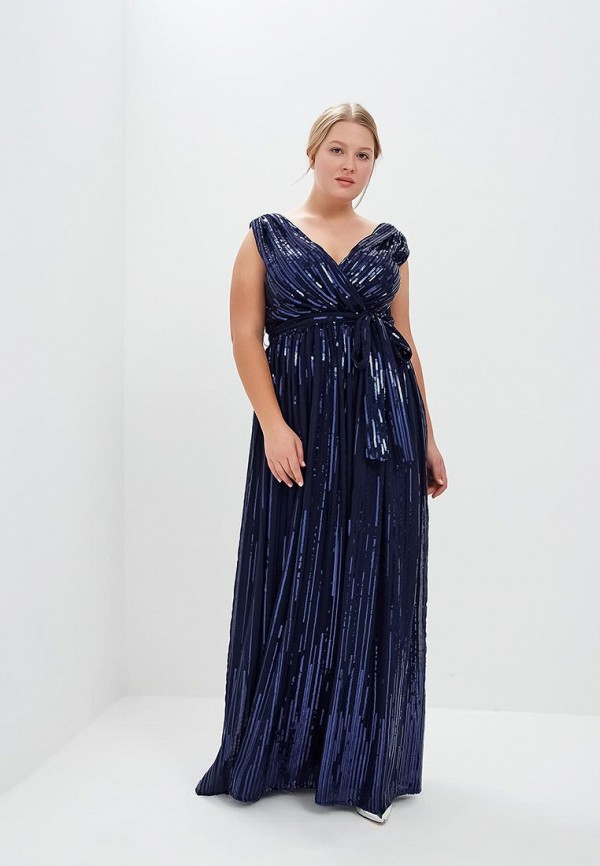 

Платье Goddiva Size Plus, Синий
