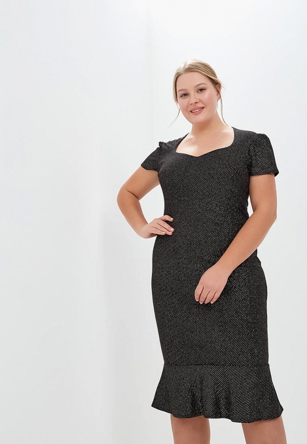 

Платье Goddiva Size Plus, Черный
