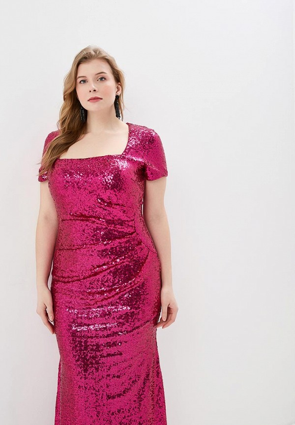 

Платье Goddiva Size Plus; Goddiva Size Plus GO015EWEQJT6, Розовый