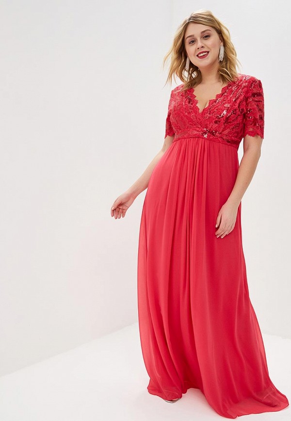 

Платье Goddiva Size Plus, Goddiva Size Plus GO015EWEQJT8, Розовый