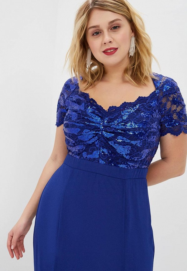 

Платье Goddiva Size Plus; Goddiva Size Plus GO015EWEQJU0, Синий