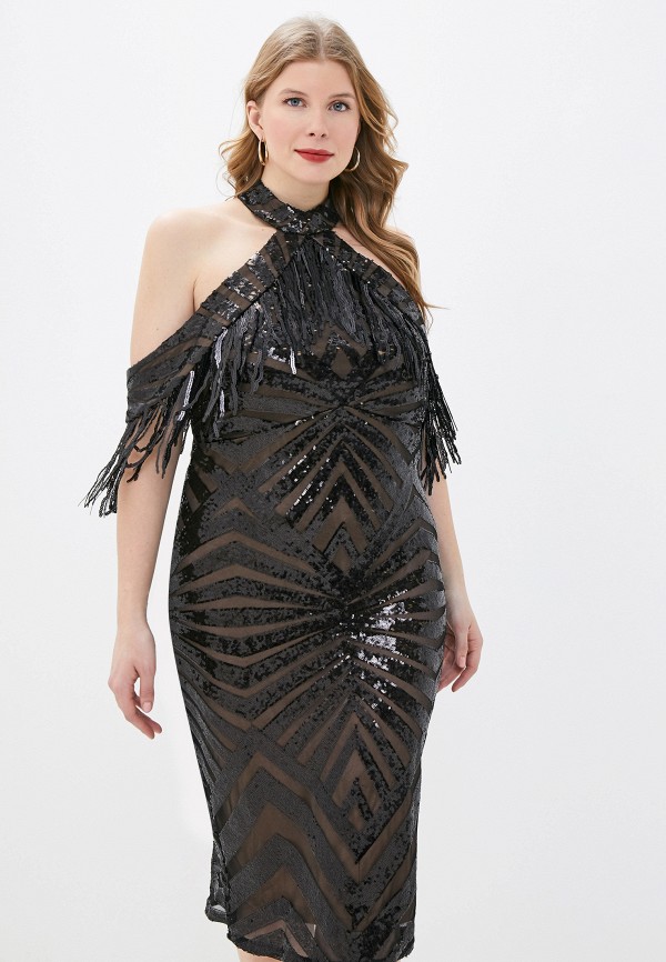 

Платье Goddiva Size Plus, Черный