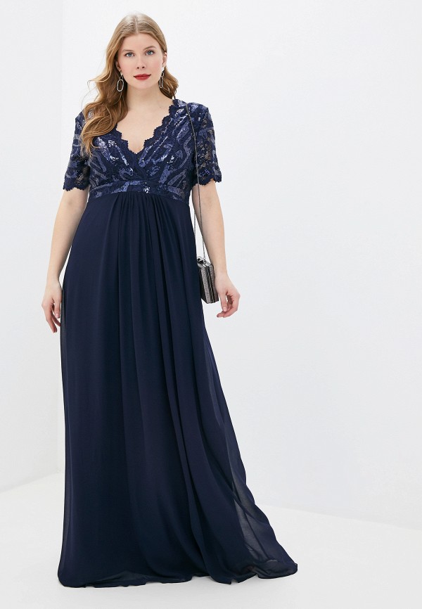 

Платье Goddiva Size Plus, Синий