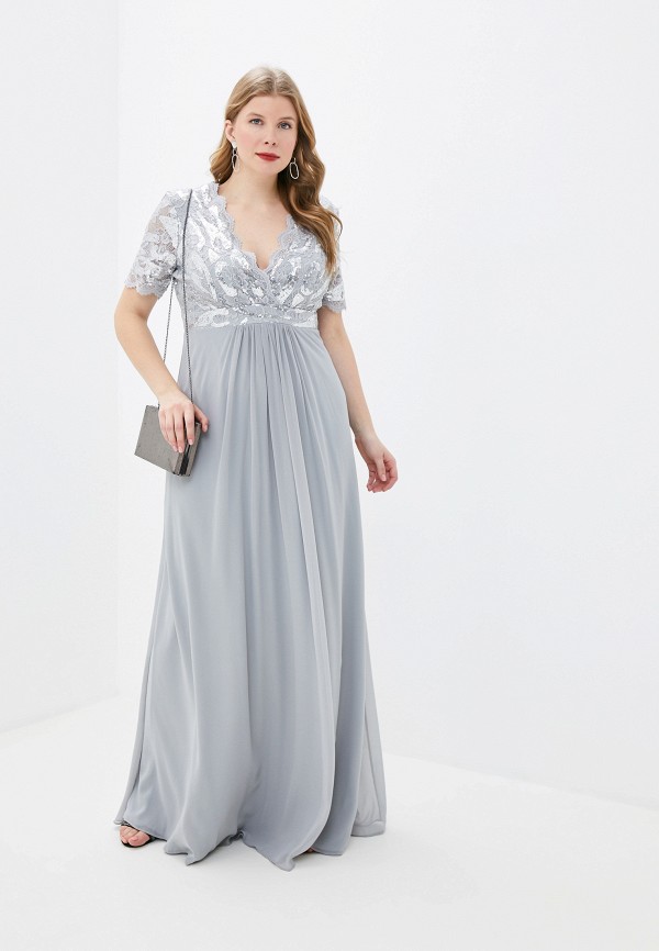 

Платье Goddiva Size Plus, Серый