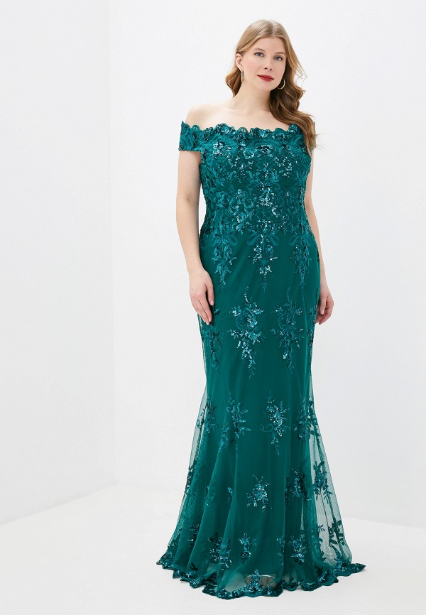

Платье Goddiva Size Plus, Зеленый, Goddiva Size Plus GO015EWGOEC5