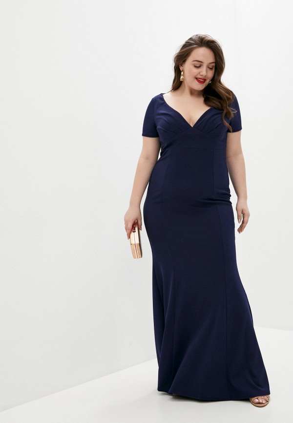 

Платье Goddiva Size Plus, Синий