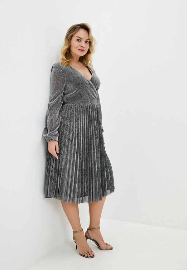 

Платье Goddiva Size Plus, Серебряный, Goddiva Size Plus GO015EWHYWM7