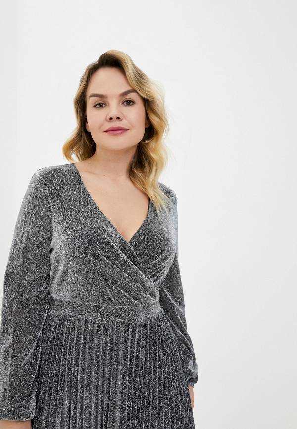 

Платье Goddiva Size Plus, Серебряный, Goddiva Size Plus GO015EWHYWM7