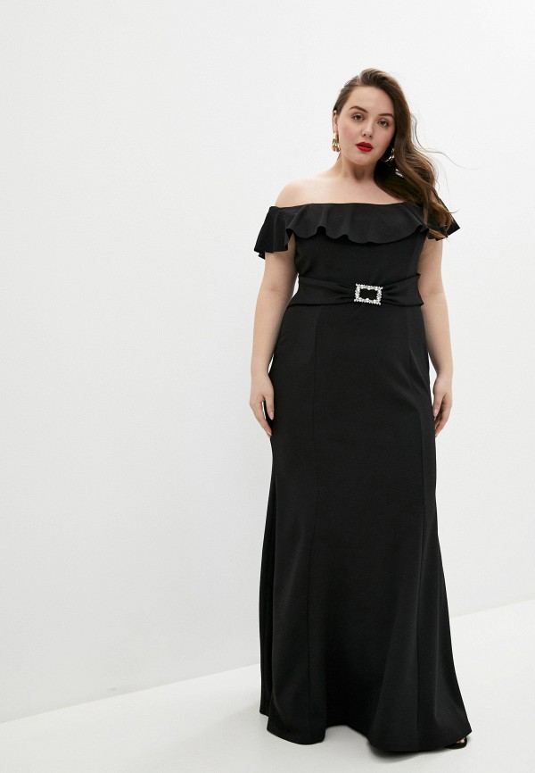 

Платье Goddiva Size Plus, Черный