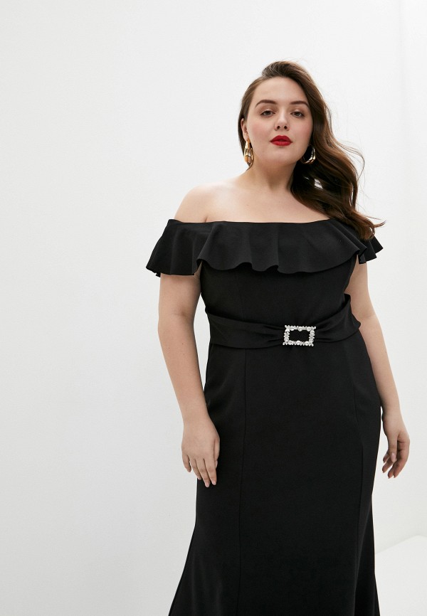 

Платье Goddiva Size Plus, Черный, Goddiva Size Plus GO015EWHYWM9
