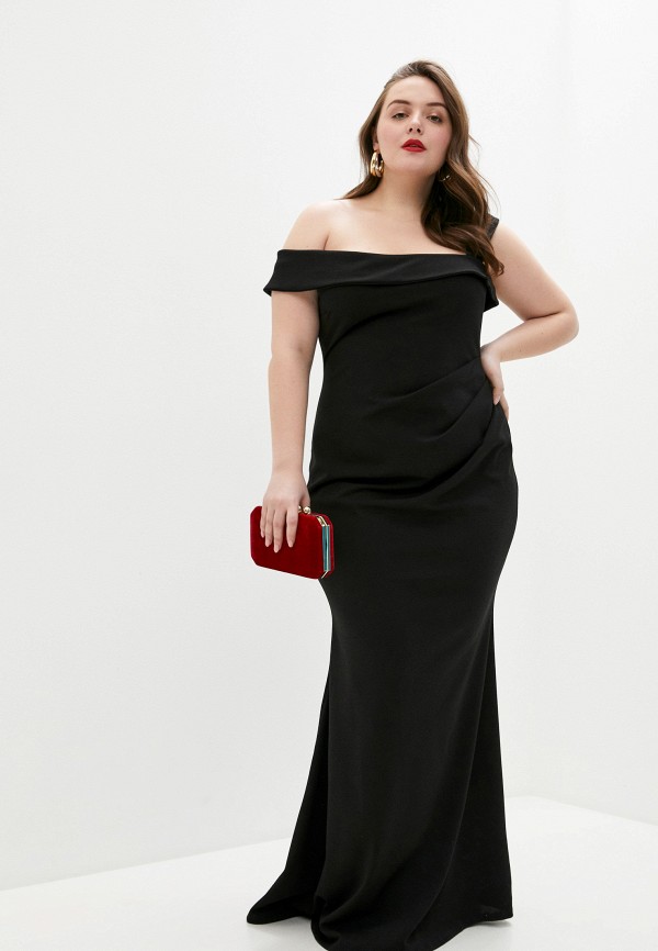 

Платье Goddiva Size Plus, Черный