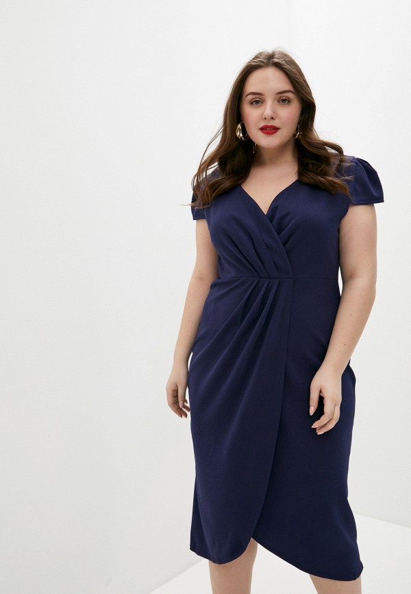 

Платье Goddiva Size Plus, Синий