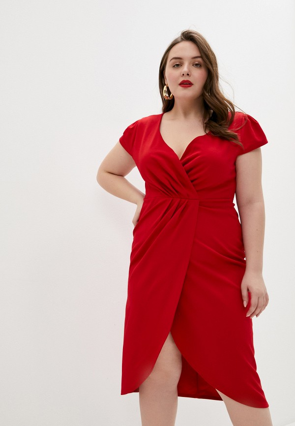 

Платье Goddiva Size Plus, Красный