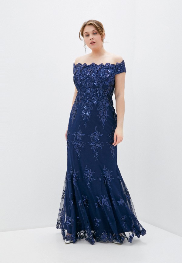 

Платье Goddiva Size Plus, Синий