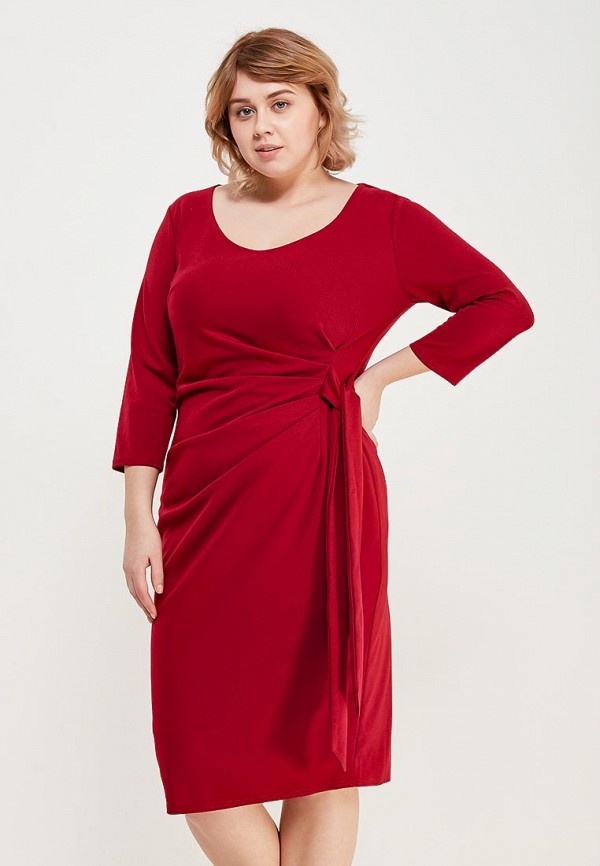 

Платье Goddiva Size Plus, Бордовый