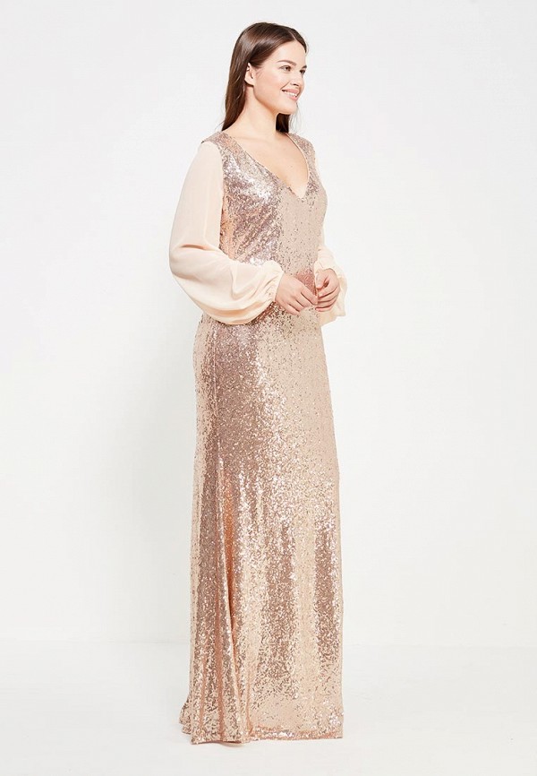 

Платье Goddiva Size Plus, Золотой