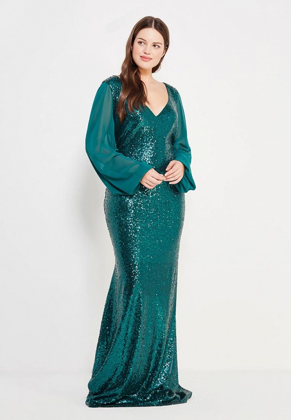 

Платье Goddiva Size Plus, Зеленый