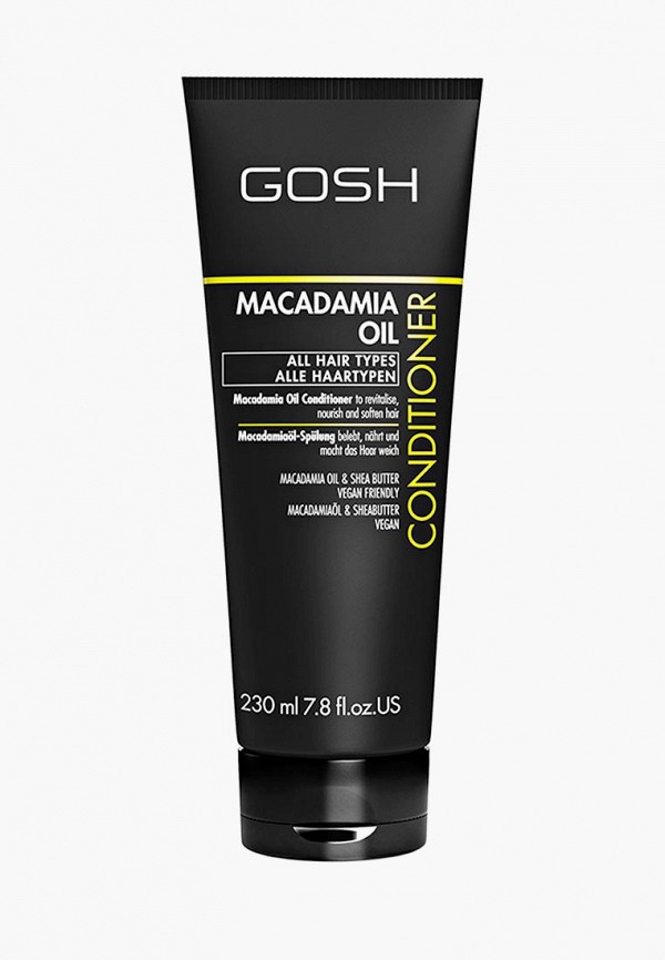 

Кондиционер для волос Gosh, Прозрачный, с маслом макадамии Macadamia, 230 мл