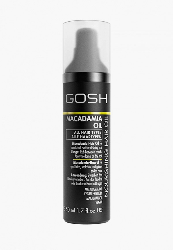 

Масло для волос Gosh, Прозрачный, питательное и увлажняющее Macadamia, 50 мл