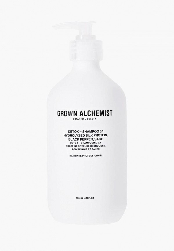 

Шампунь Grown Alchemist, Прозрачный, Детокс 500 мл