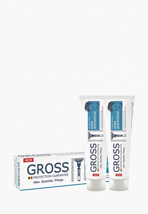 

Крем для бритья Gross, Белый, для чувствительной кожи, 2 шт.