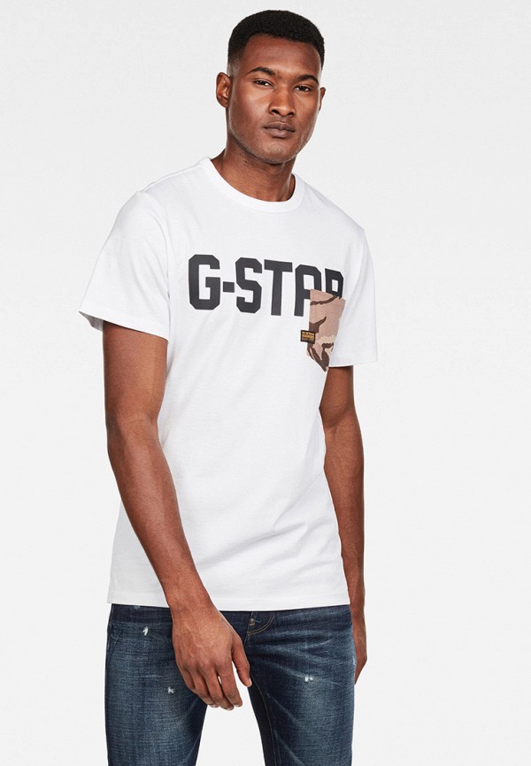 

Футболка G-Star, Белый, G-Star GS001EMIBEF1