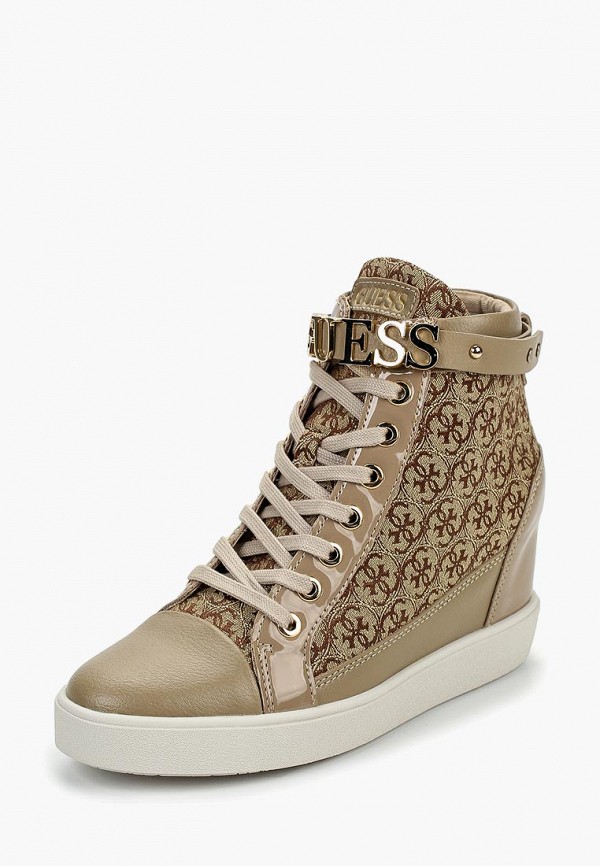 

Кеды на танкетке Guess, Бежевый