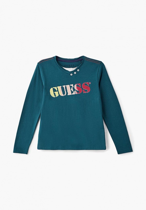

Лонгслив Guess, Бирюзовый