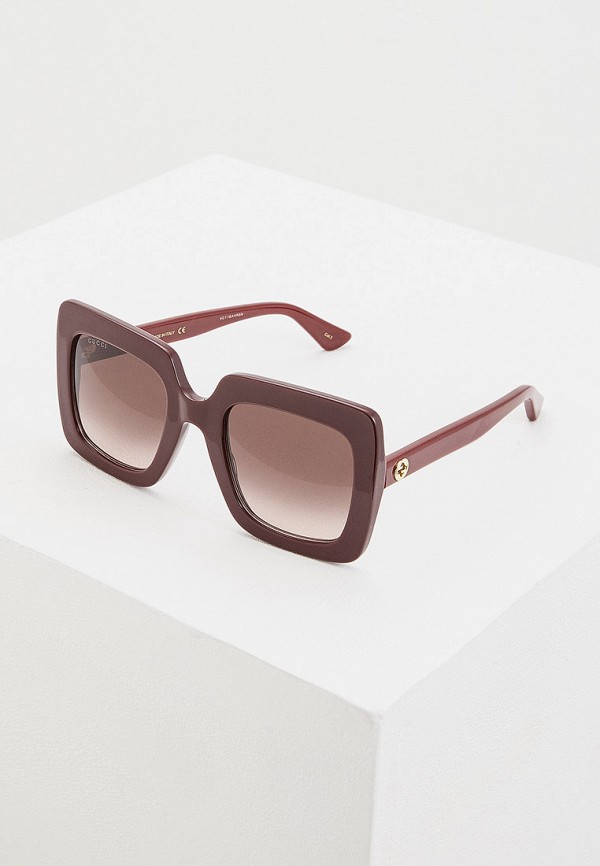 

Очки солнцезащитные Gucci, Бордовый, GG0328S006