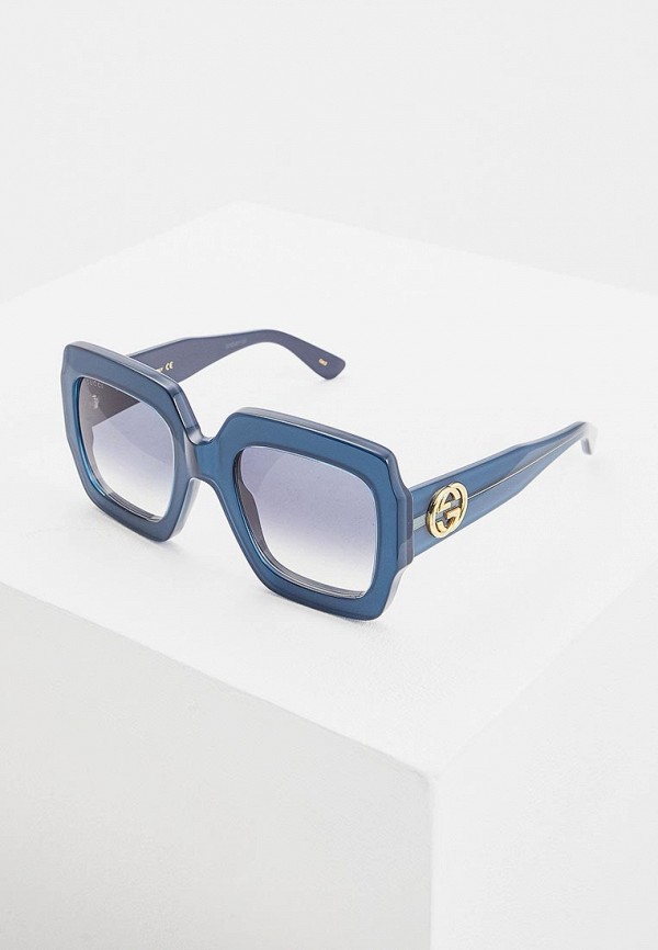 

Очки солнцезащитные Gucci, Синий, GG0178S006