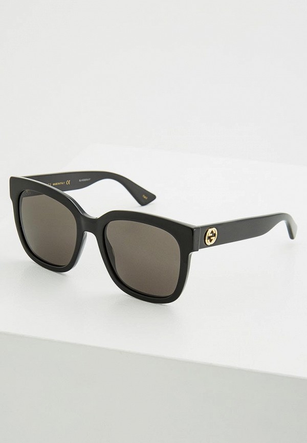 

Очки солнцезащитные Gucci, Черный, GG0034S001