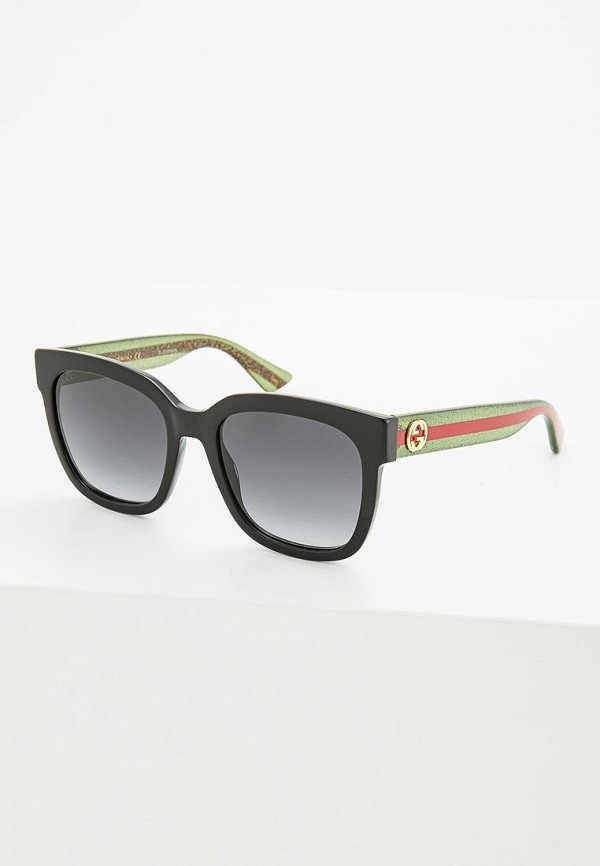 

Очки солнцезащитные Gucci, Черный, GG0034S002