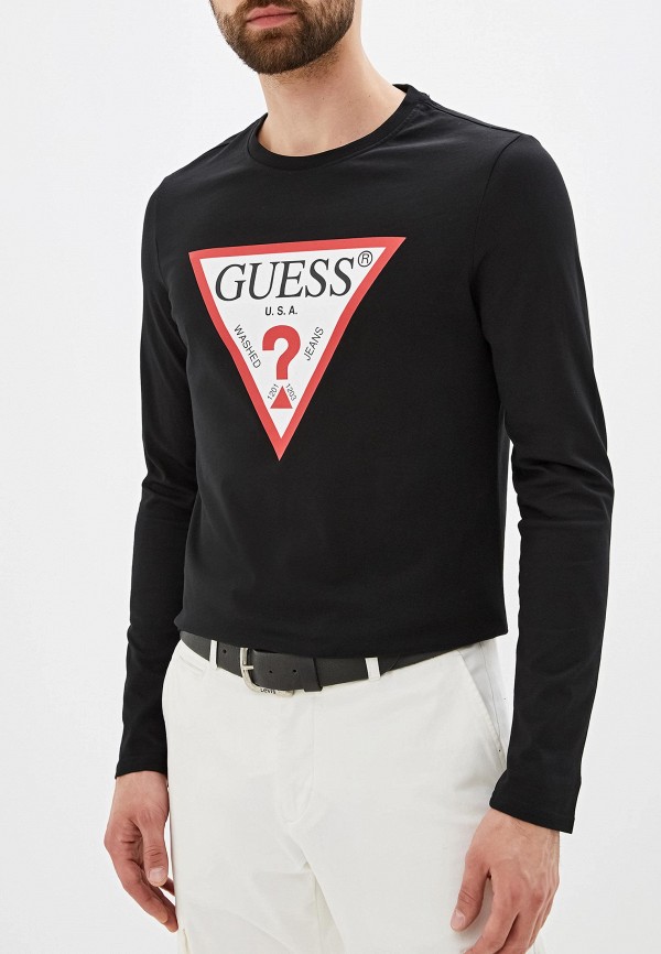 

Лонгслив Guess Jeans, Черный