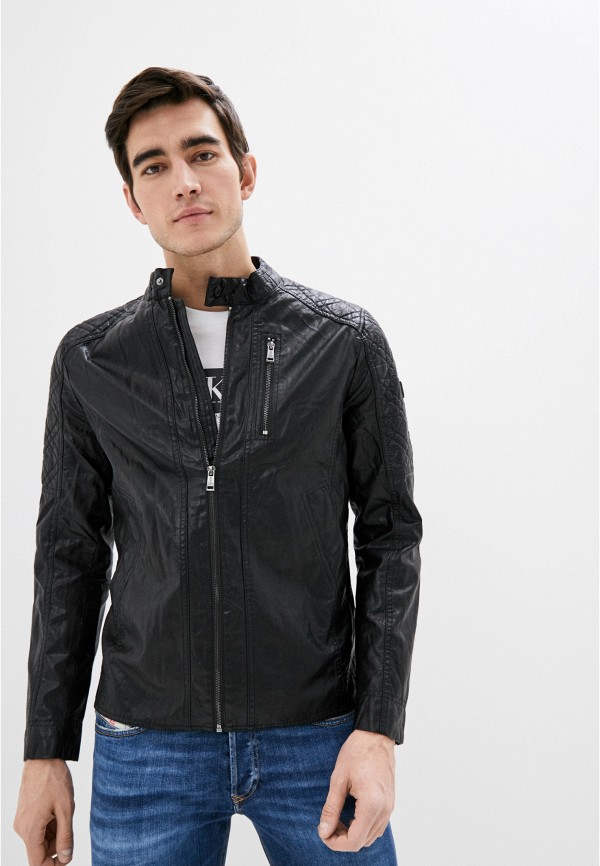 

Куртка кожаная Guess Jeans, Черный